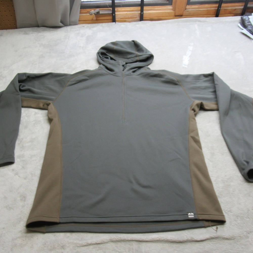 KUIU Olive Green and Brown Performance Hoodie